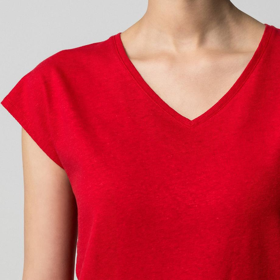 Manor Woman T-shirt Manches Courtes Mélange Lin  