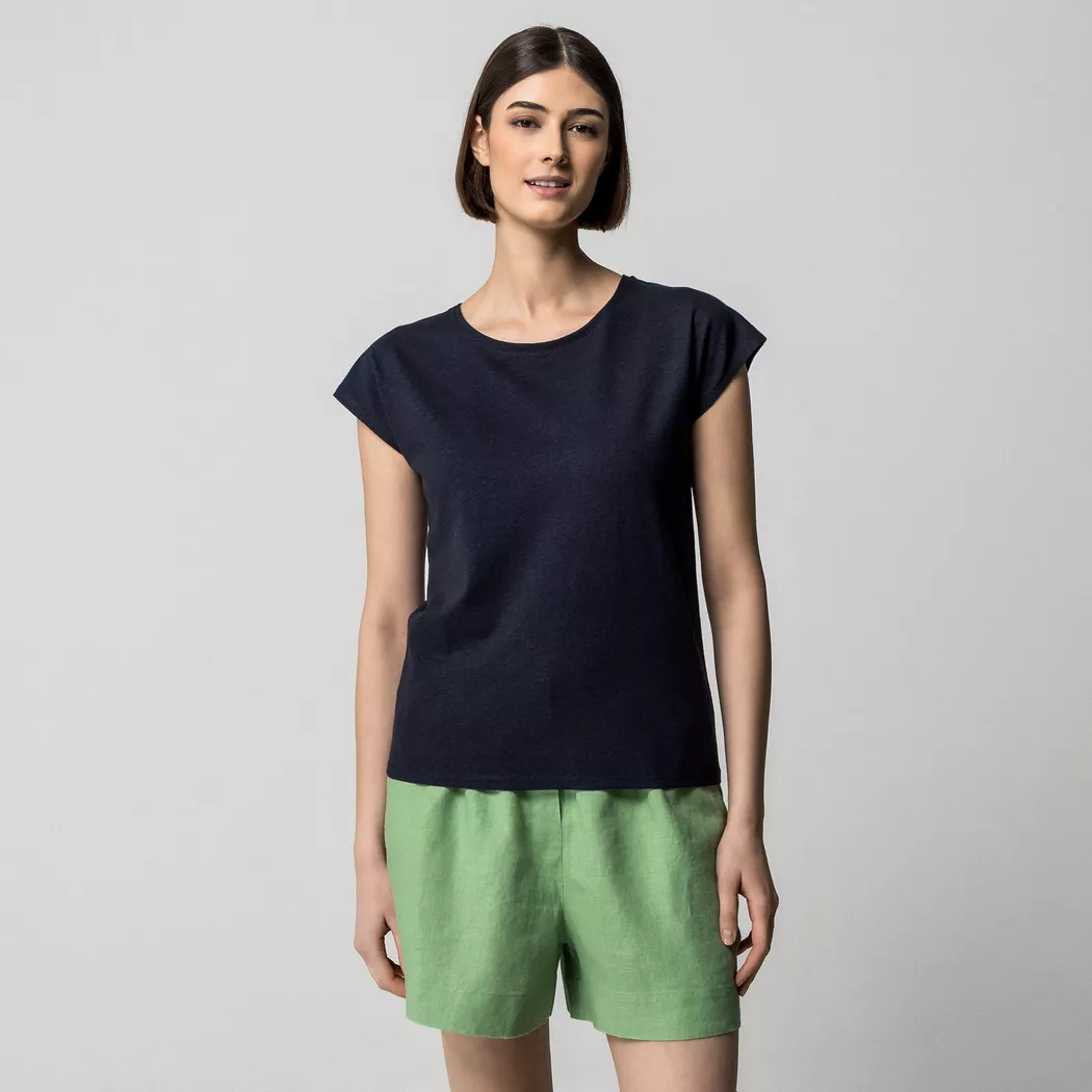 Manor Woman - T-Shirt, für Damen, Dunkelblau, Größe XS 2