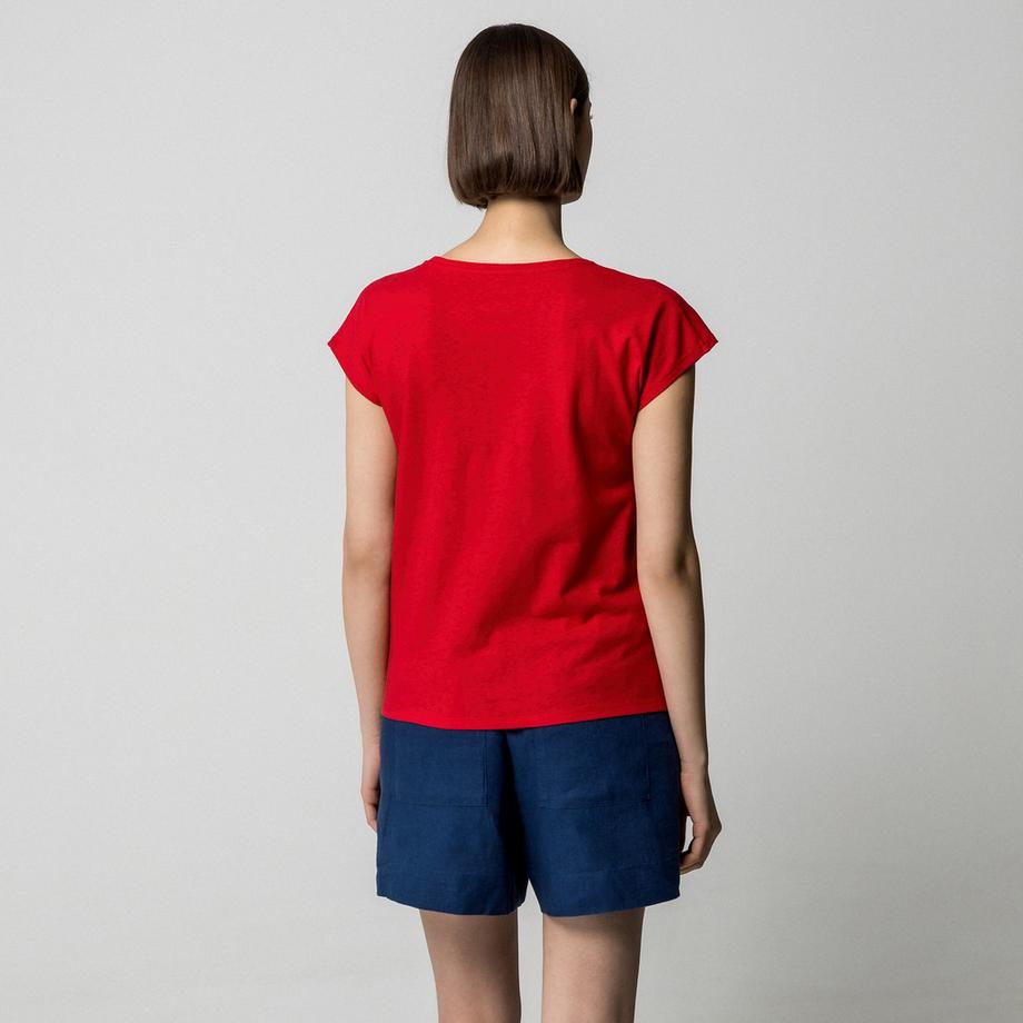 Manor Woman T-shirt Manches Courtes Mélange Lin  