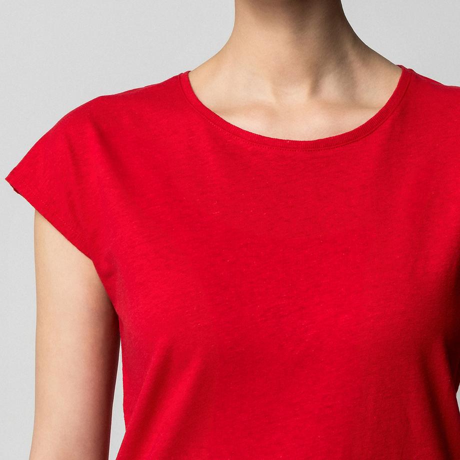 Manor Woman T-shirt Manches Courtes Mélange Lin  