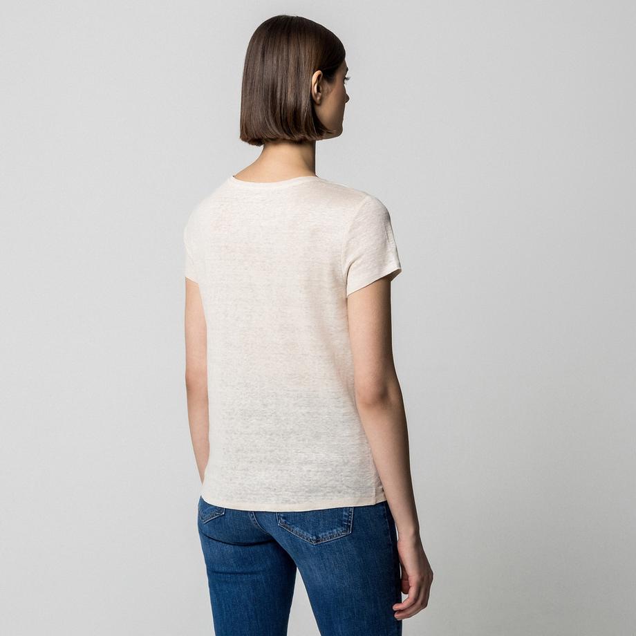 Manor Woman T-shirt Manches Courtes Col V Coupe Droite  