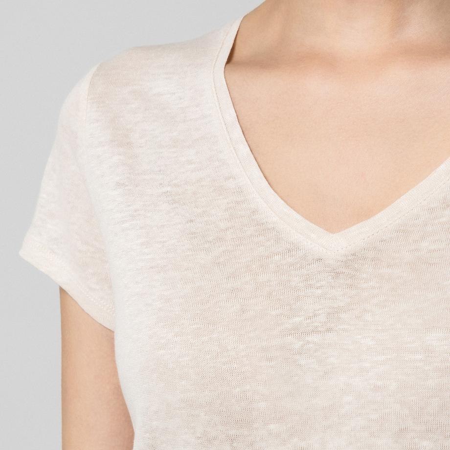 Manor Woman T-shirt Manches Courtes Col V Coupe Droite  