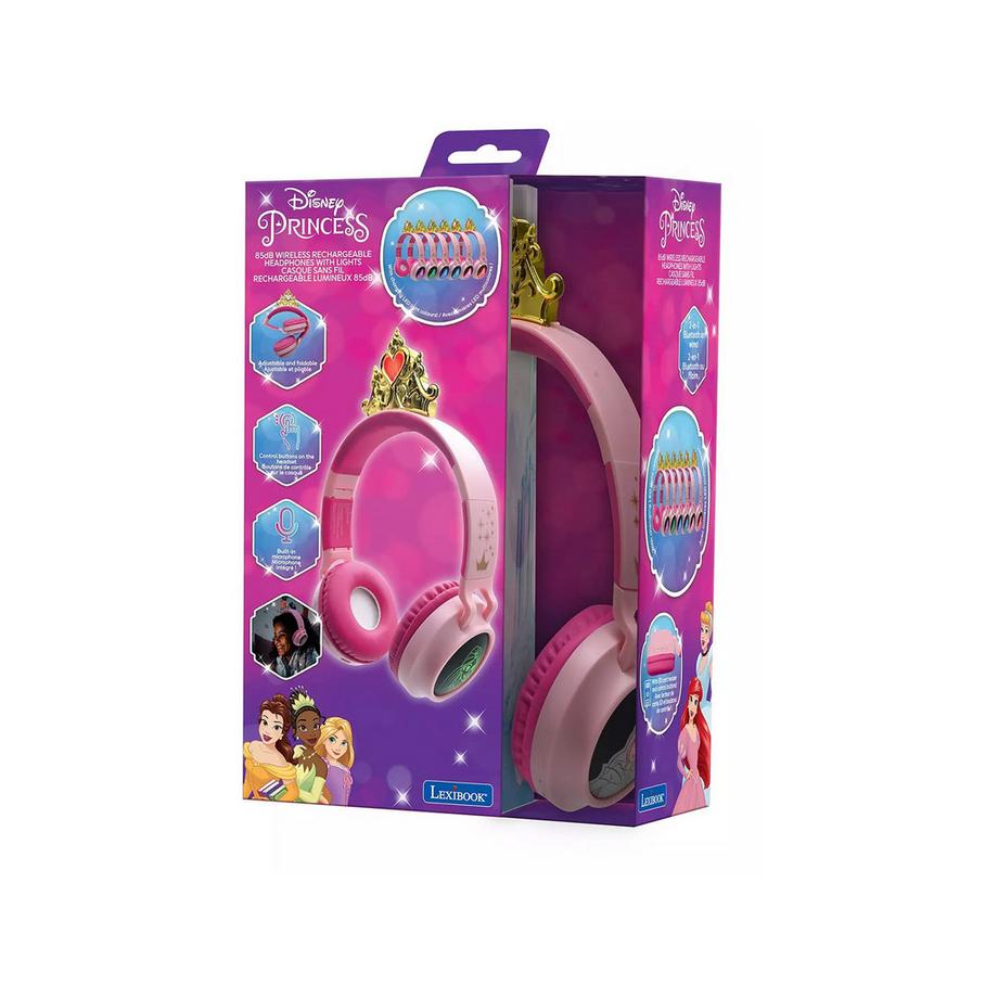 Lexibook  Casque Bluetooth Disney Princess Rose 