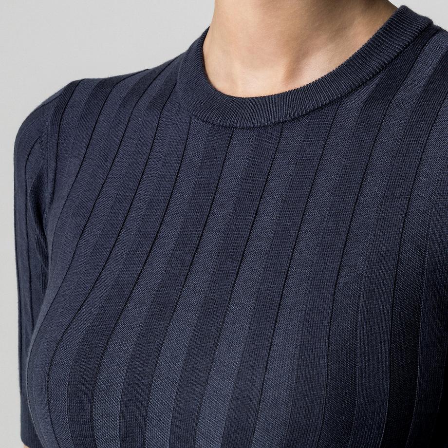 Manor Woman Pull Manches Courtes Tricot Côtelé  