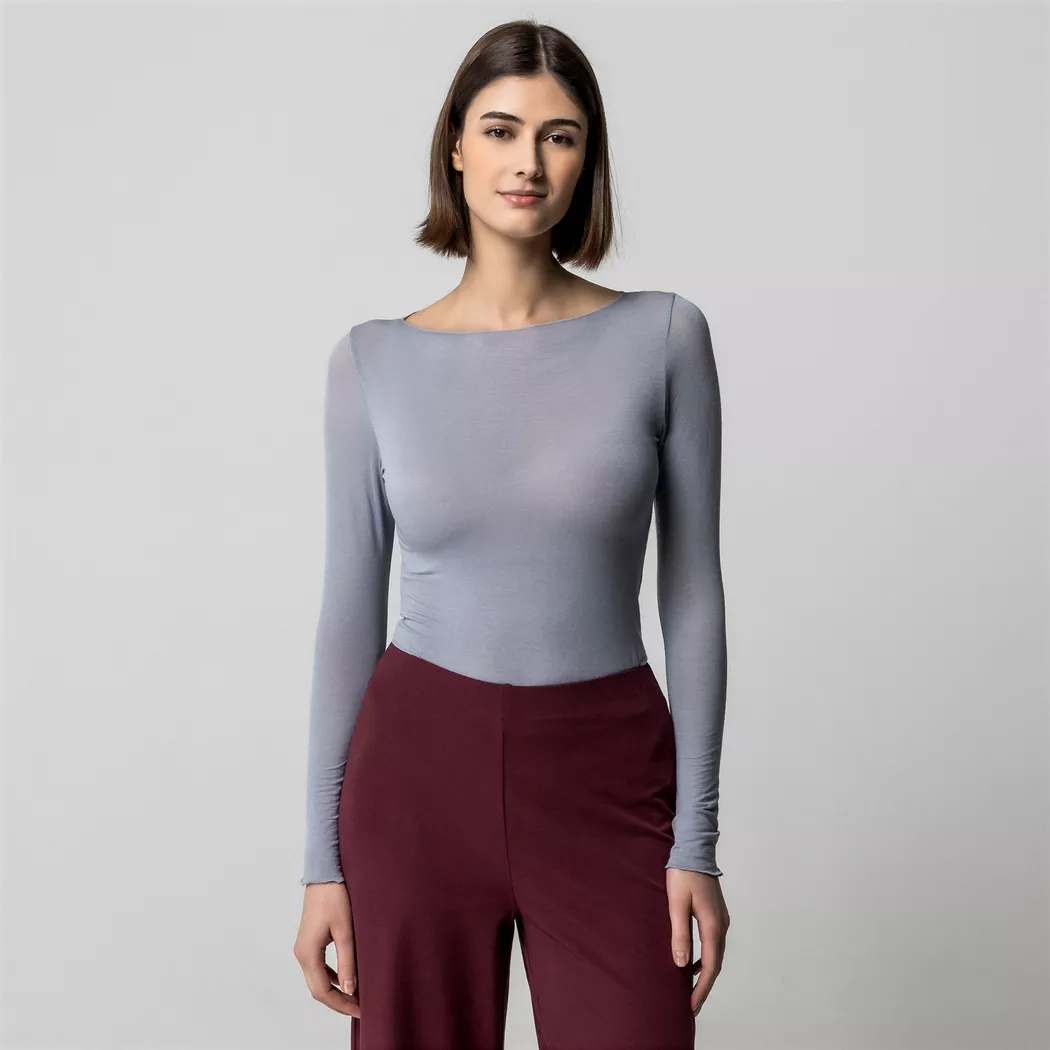 Manor Woman Pyjama Oberteil Grau L 2