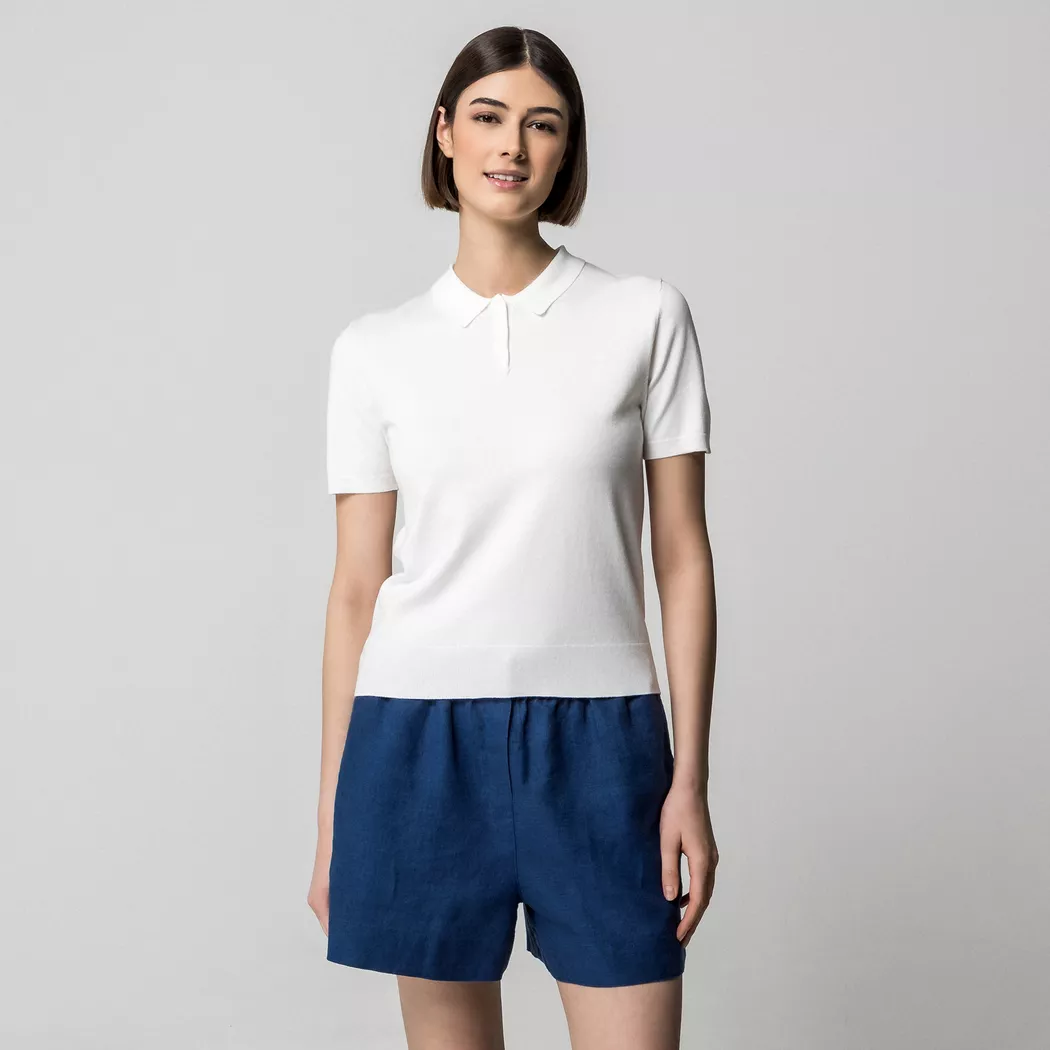 Manor Woman - Pullover, kurzarm, für Damen, Ecru, Größe XS