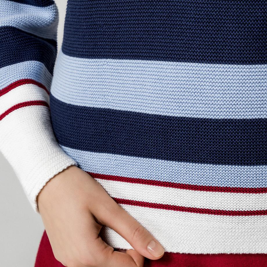 Manor Woman Pullover in maglia a righe  