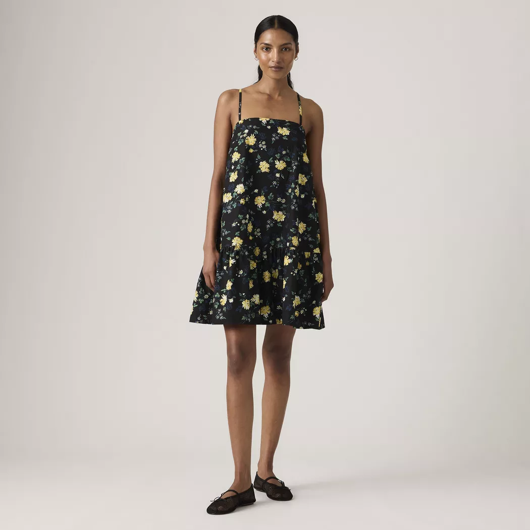 Levi´s ® Robe Courte à Manches Longues Adira Sheila Floral V5 Anthracite Night M Femme