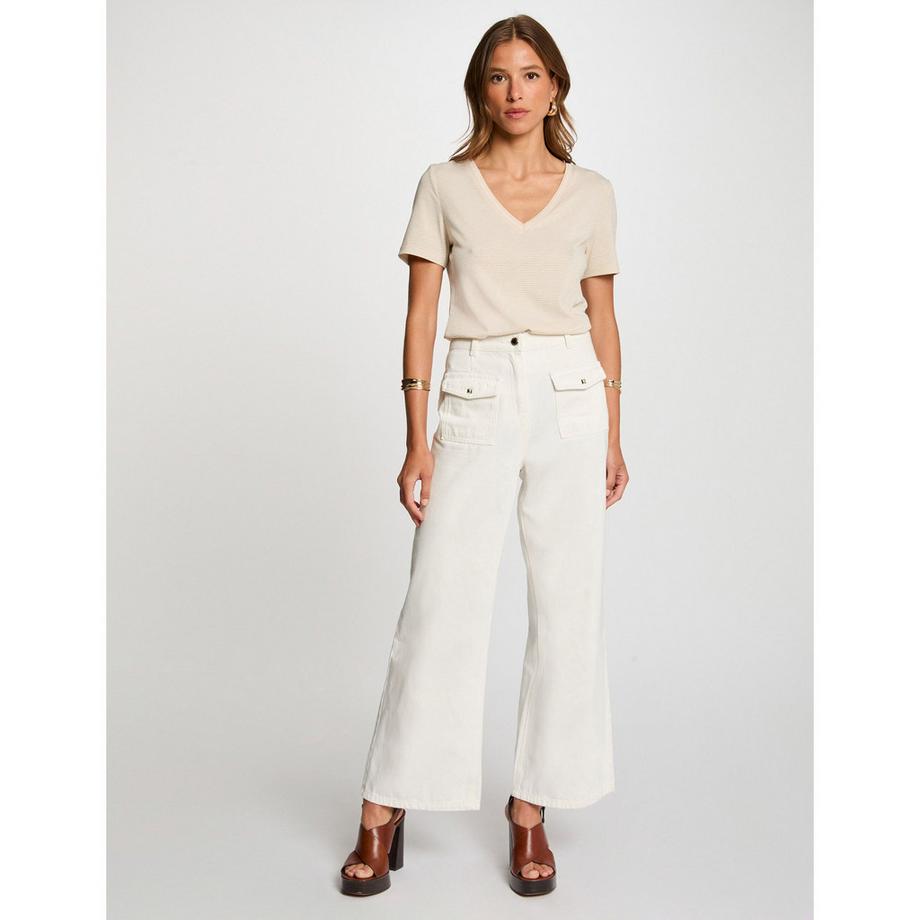 MORGAN T-shirt Col V  