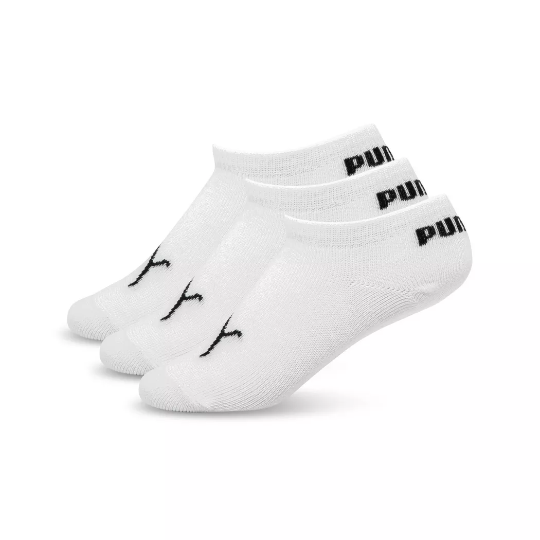 Sneakersocken PUMA "Socken Plain Sneaker 3P 3er Pack", Mädchen, Gr. 27-30, weiß, Obermaterial: 72% Baumwolle CO. 14% Polyamid PA. 12% Polyester PES. 2% Elasthan EL., Socken Sneakersocken