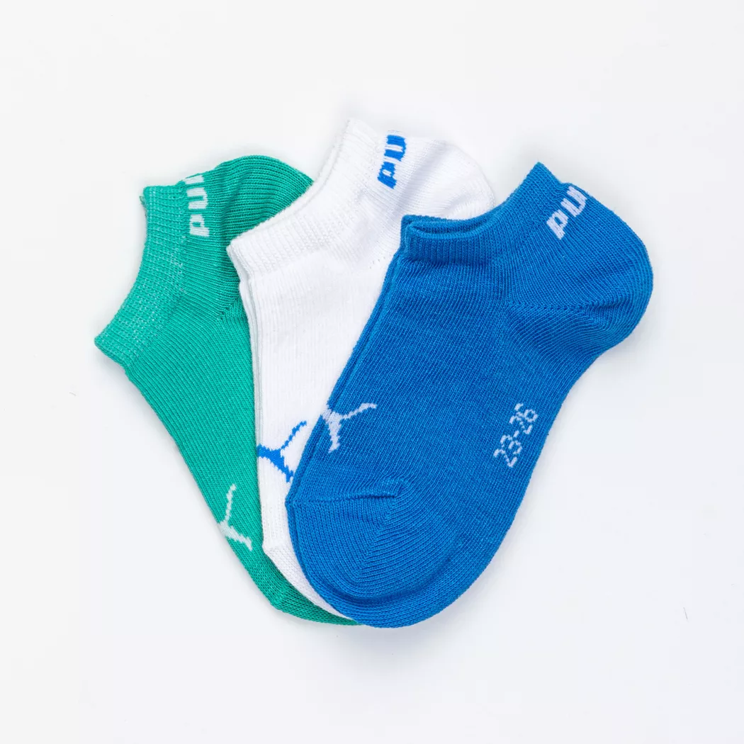 Puma - Duopack, knöchellange Sportsocken, Sneaker Socken 3er Pack, 23-26, Blau