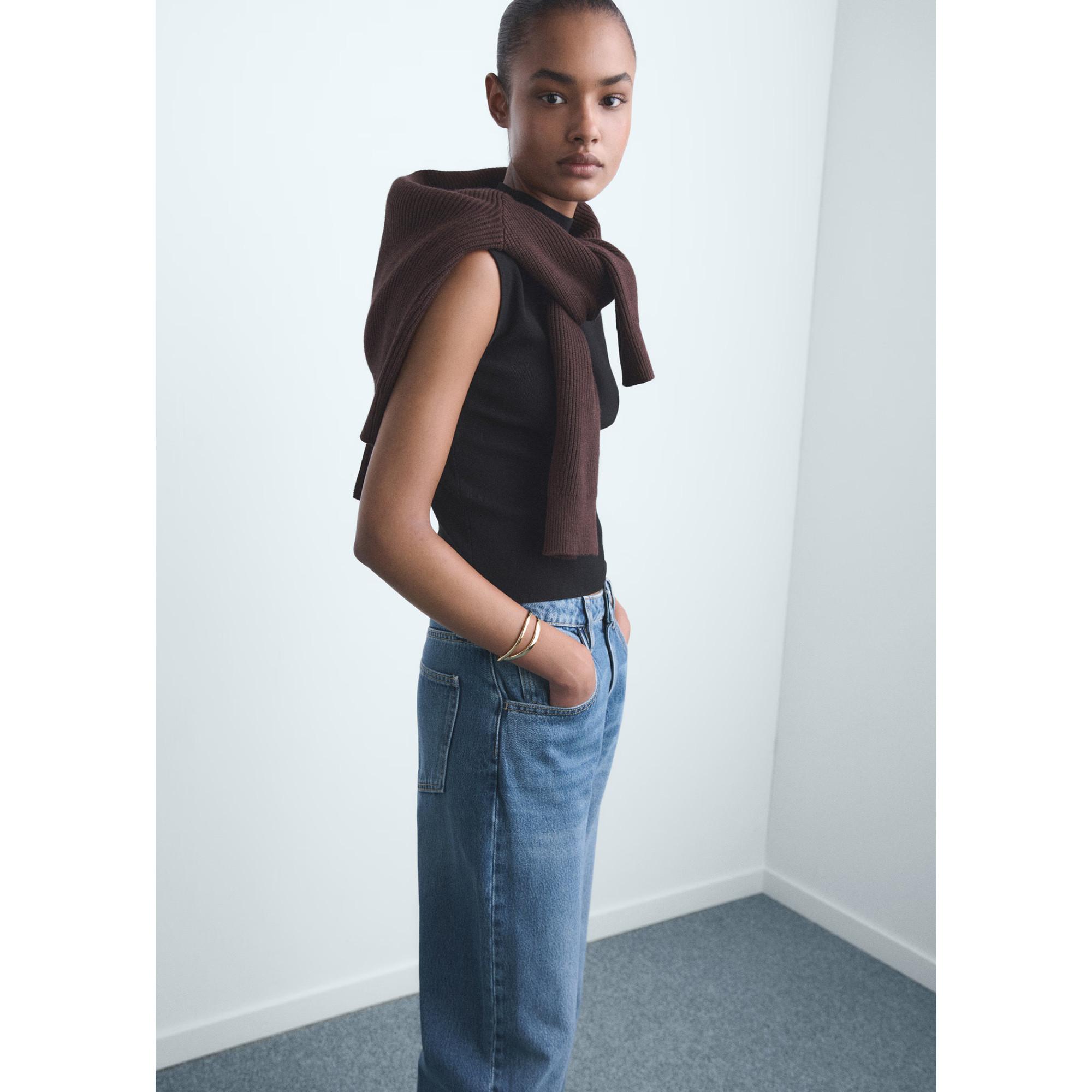 MANGO BET Balloon High Waist Jeans  