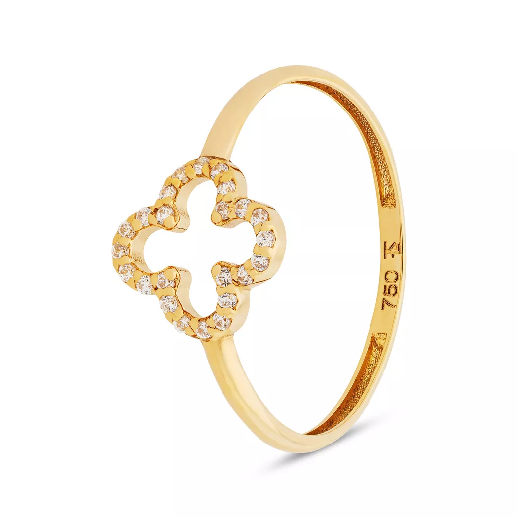 L' Atelier Gold 18 Karat by Manor - Ring, 14, Gelbgold