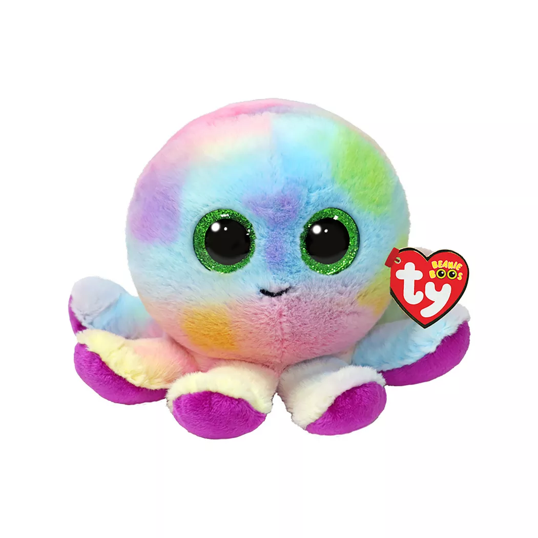 Ty - Bubbles – Pastell-Oktopus, 15cm, Korall