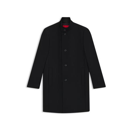 HUGO Mintrax Regular Fit Stehkragen Mantel  