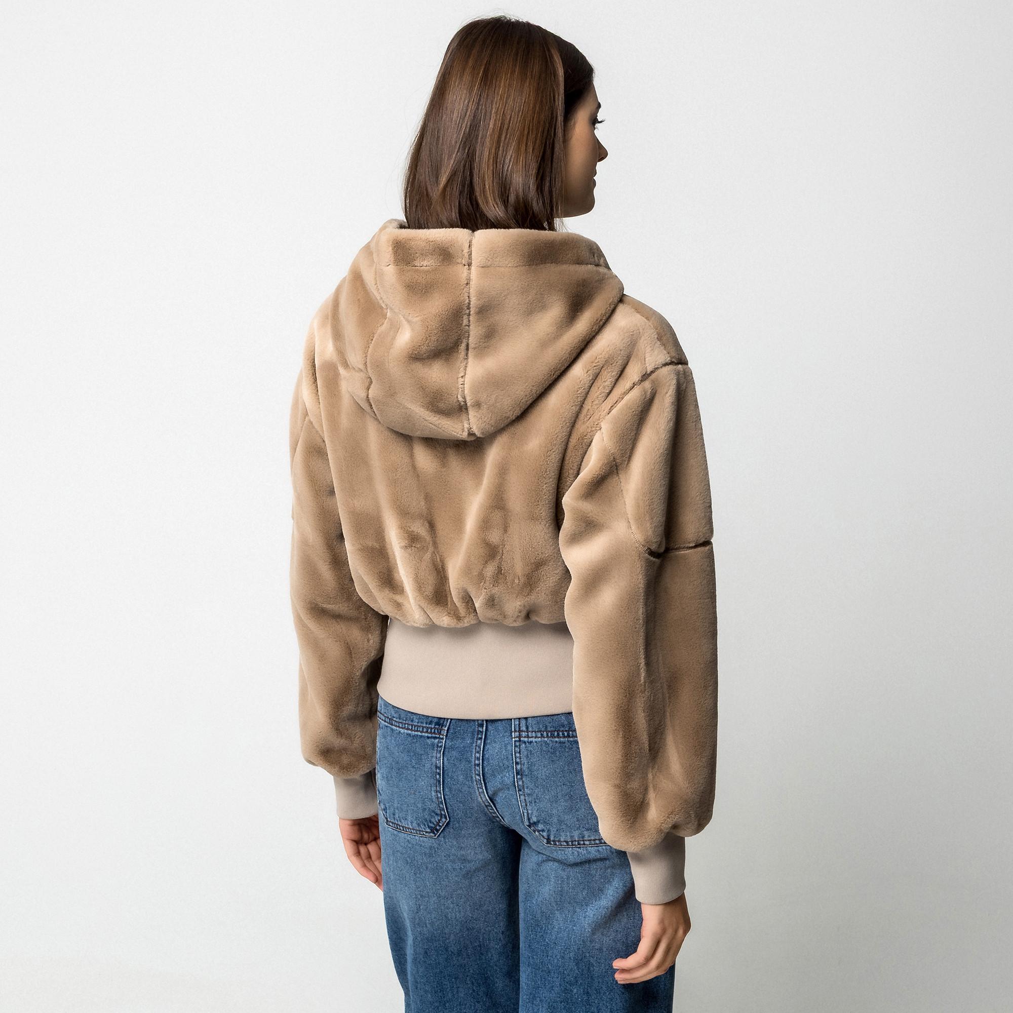MOOSE KNUCKLES Kapuzenjacke aus Kunstfell  