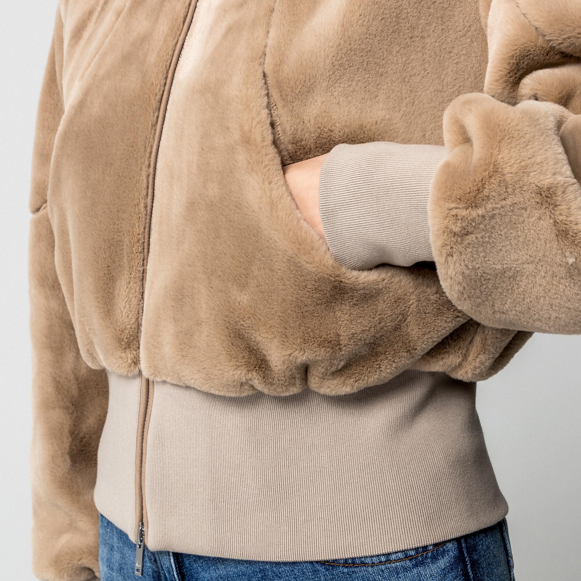 MOOSE KNUCKLES Kapuzenjacke aus Kunstfell  