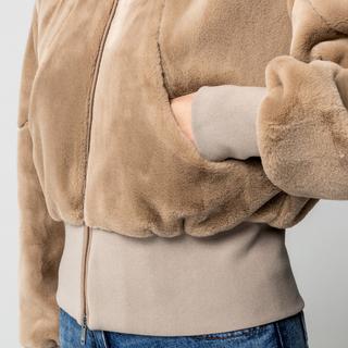 MOOSE KNUCKLES Kapuzenjacke aus Kunstfell  