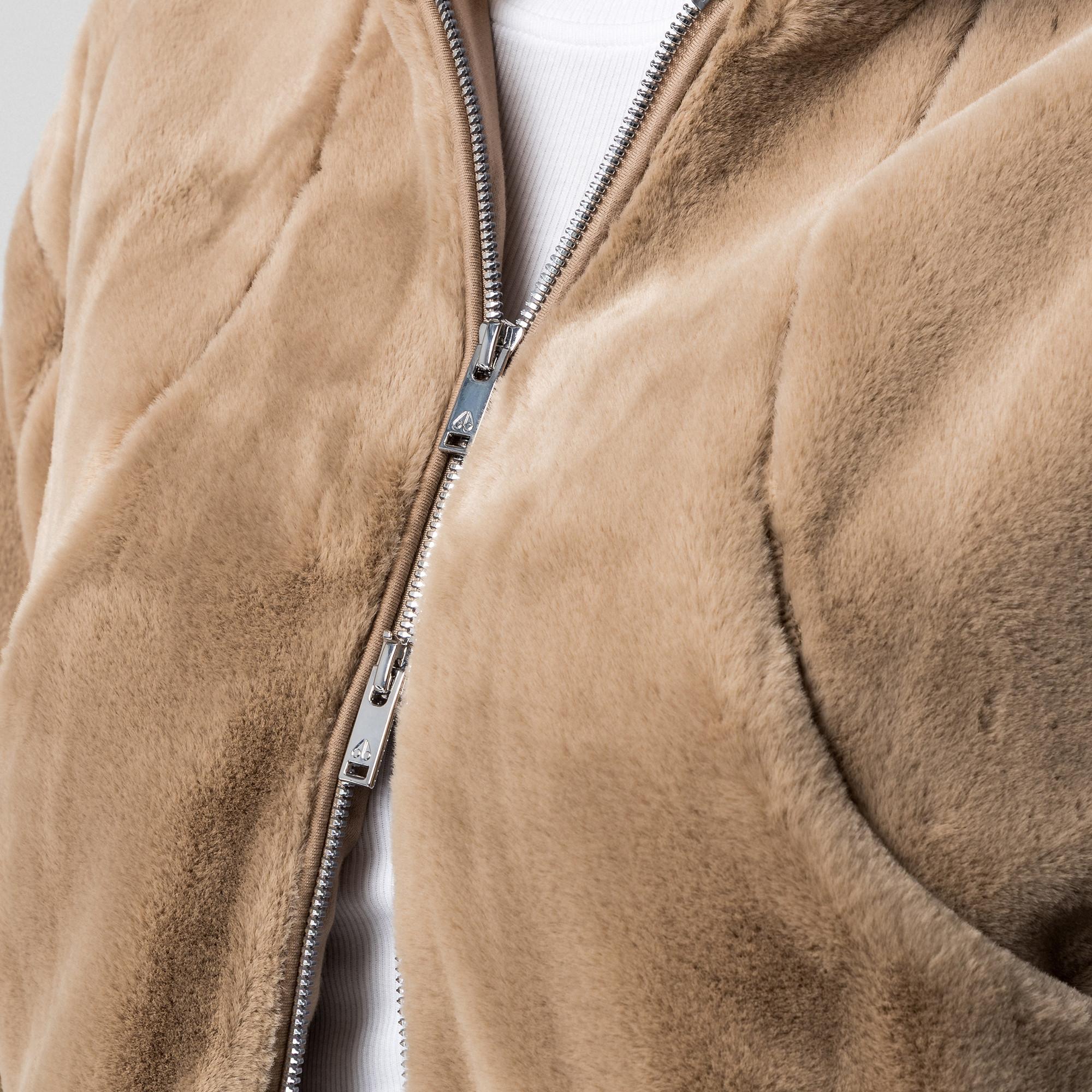 MOOSE KNUCKLES Kapuzenjacke aus Kunstfell  