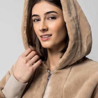 MOOSE KNUCKLES Kapuzenjacke aus Kunstfell  