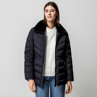 MOOSE KNUCKLES Daunenjacke mit abnehmbarem Shearling-Besatzkragen  