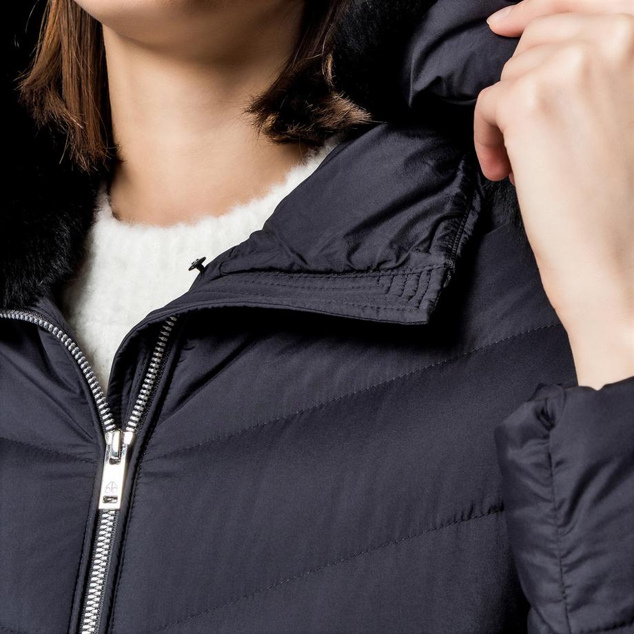 MOOSE KNUCKLES Piumino con colletto staccabile in shearling  