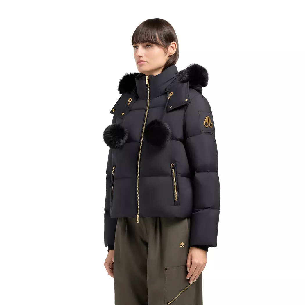 MOOSE KNUCKLES - Daunenjacke, für Damen, Black, Größe L 3