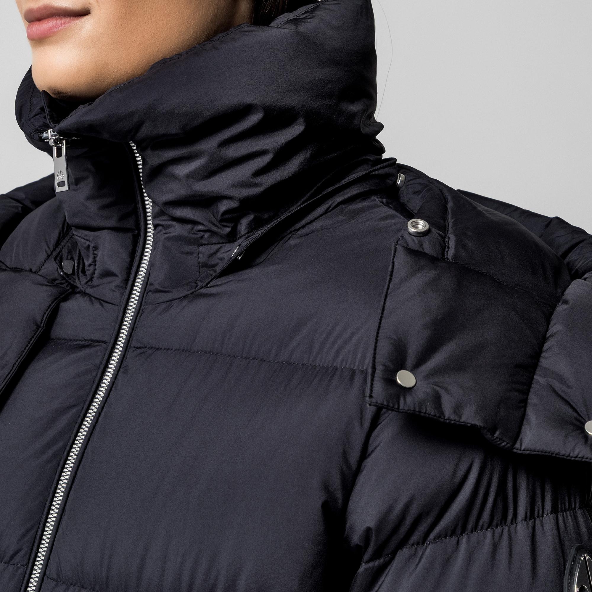 MOOSE KNUCKLES Gesteppter Daunenmantel mit abnehmbarer Kapuze  