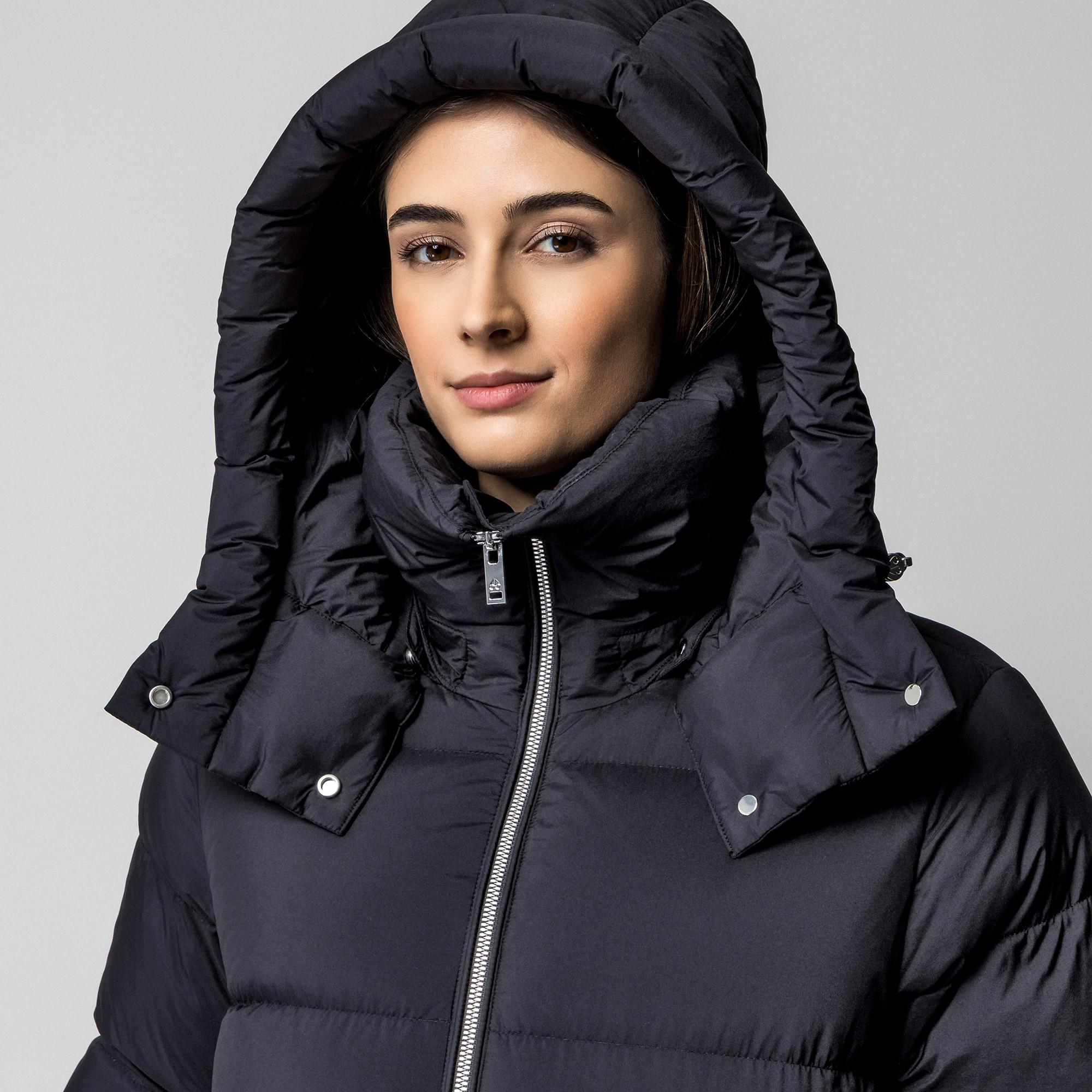 MOOSE KNUCKLES Gesteppter Daunenmantel mit abnehmbarer Kapuze  