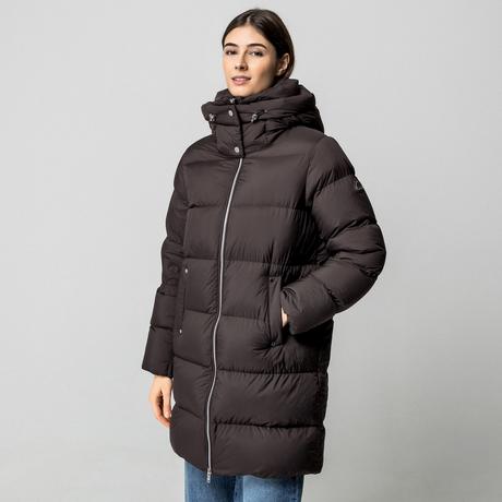 MOOSE KNUCKLES Gesteppter Daunenmantel mit abnehmbarer Kapuze  