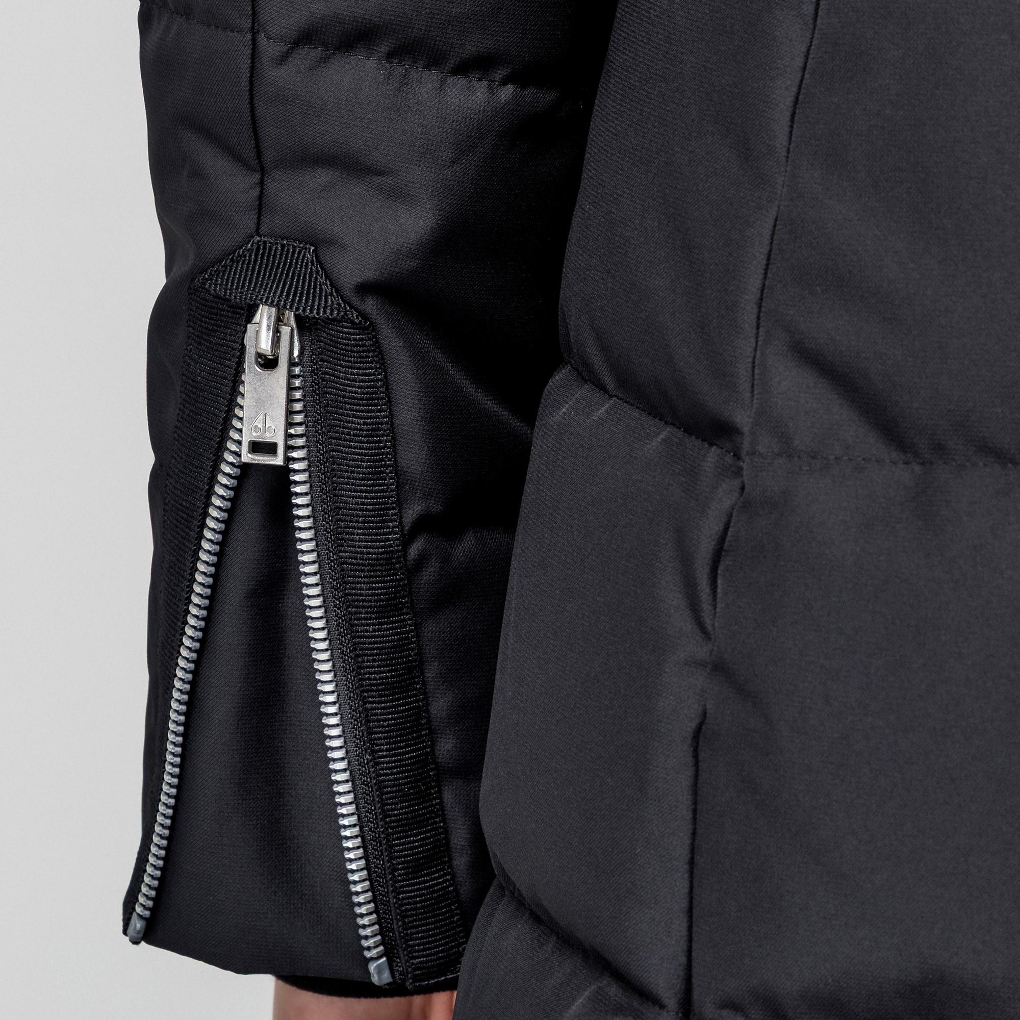 MOOSE KNUCKLES Gepolsterter Daunenmantel mit abnehmbarer Kapuze  