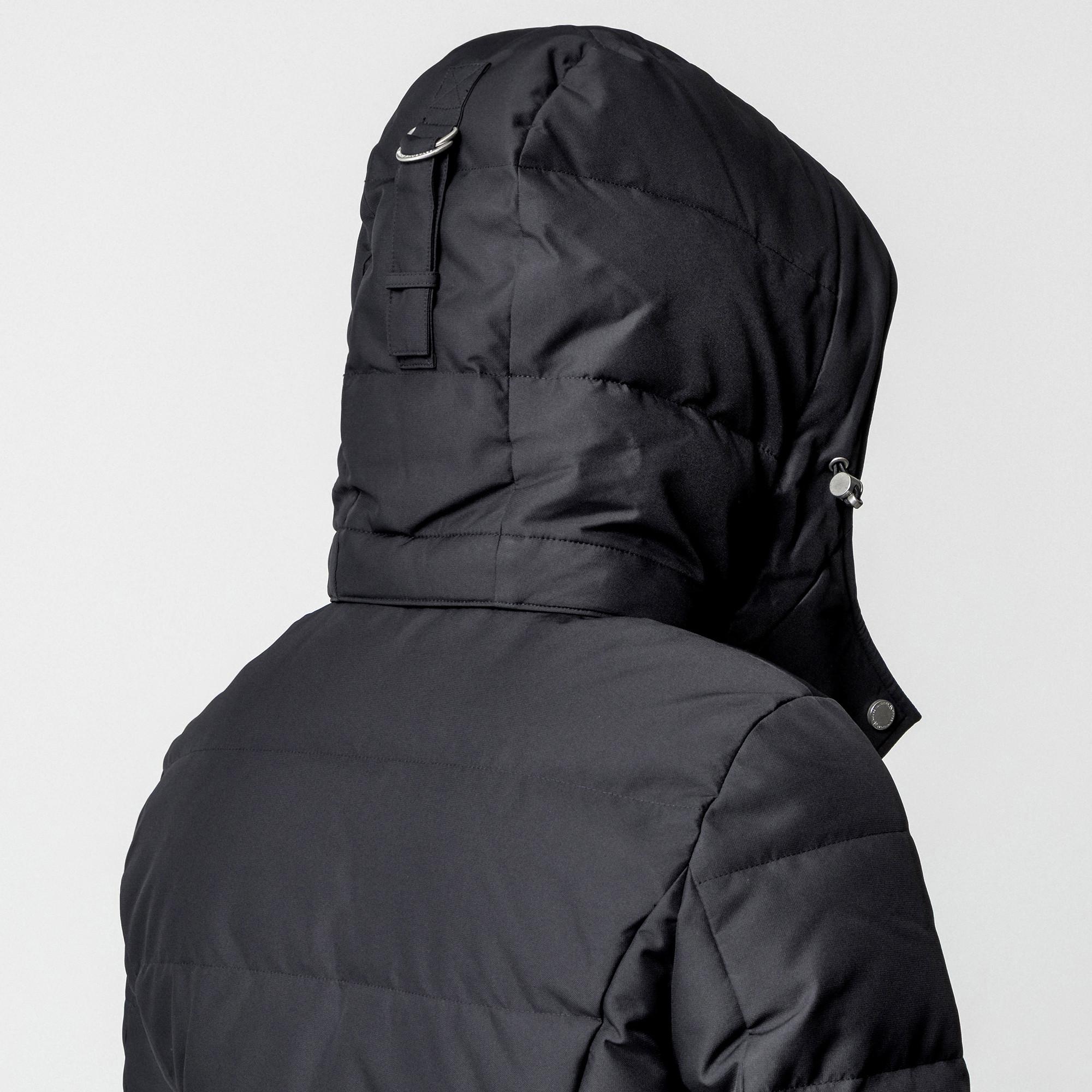 MOOSE KNUCKLES Gepolsterter Daunenmantel mit abnehmbarer Kapuze  