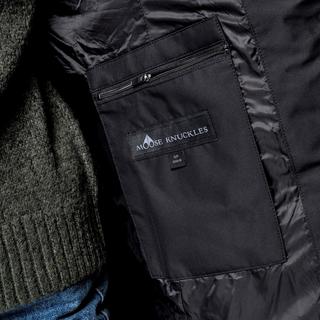 MOOSE KNUCKLES Gepolsterter Daunenmantel mit abnehmbarer Kapuze  