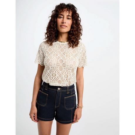 MORGAN Denim Shorts High Waist Straight Fit  