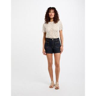 MORGAN Denim Shorts High Waist Straight Fit  