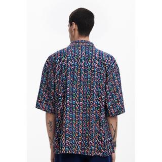 Desigual Kurzarmhemd mit geometrischer Stickerei  