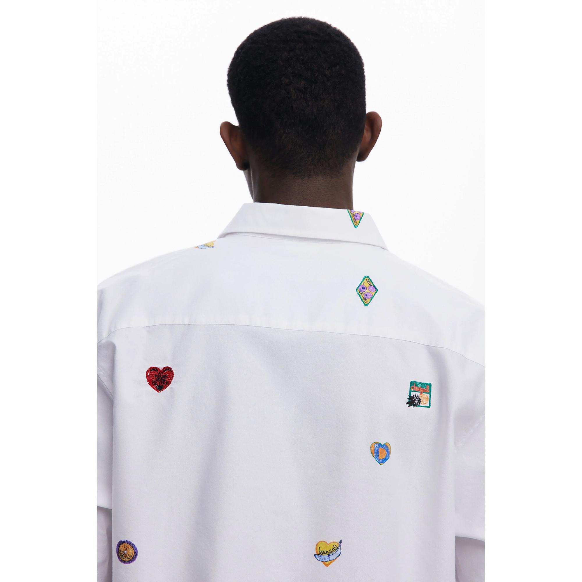 Desigual Top avec Patchs Allover  