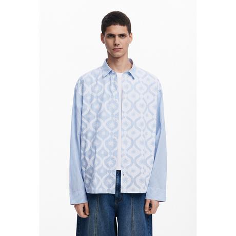 Desigual Chemise rayée à manches longues Regular Fit  