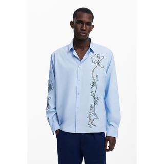 Desigual Langarm Top mit Blumendruck  