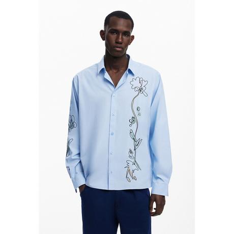 Desigual Langarm Top mit Blumendruck  