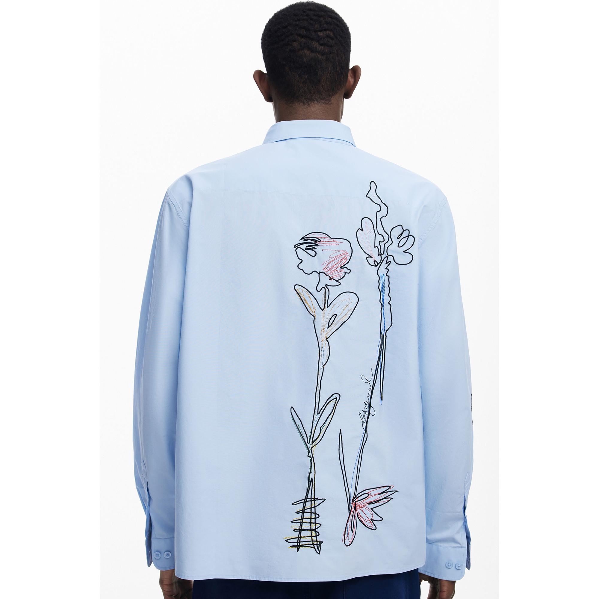 Desigual Langarm Top mit Blumendruck  