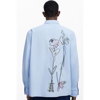 Desigual Langarm Top mit Blumendruck  