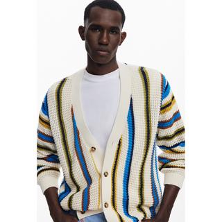 Desigual Gestreifter Strick Cardigan  