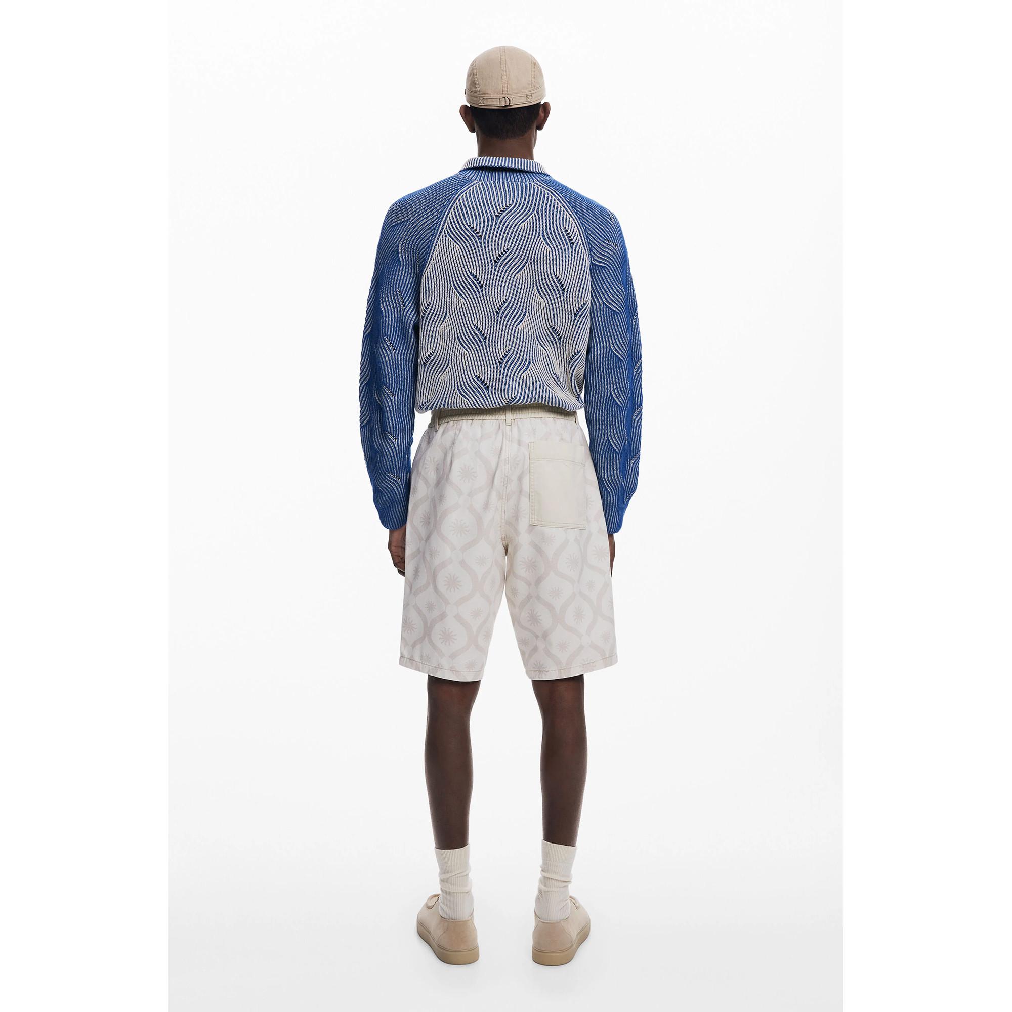 Desigual Gemusterte Bermuda Hose  