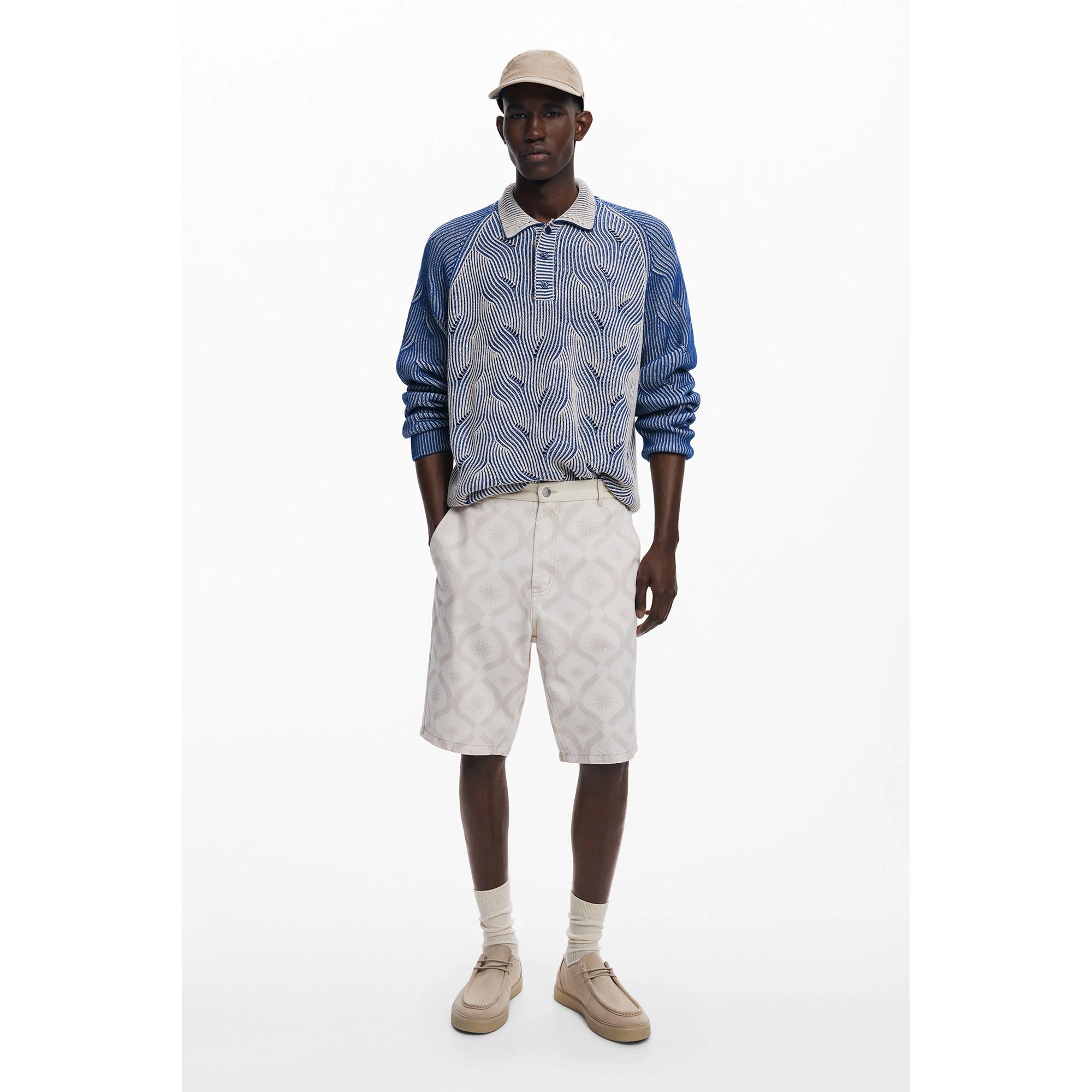 Desigual Gemusterte Bermuda Hose  