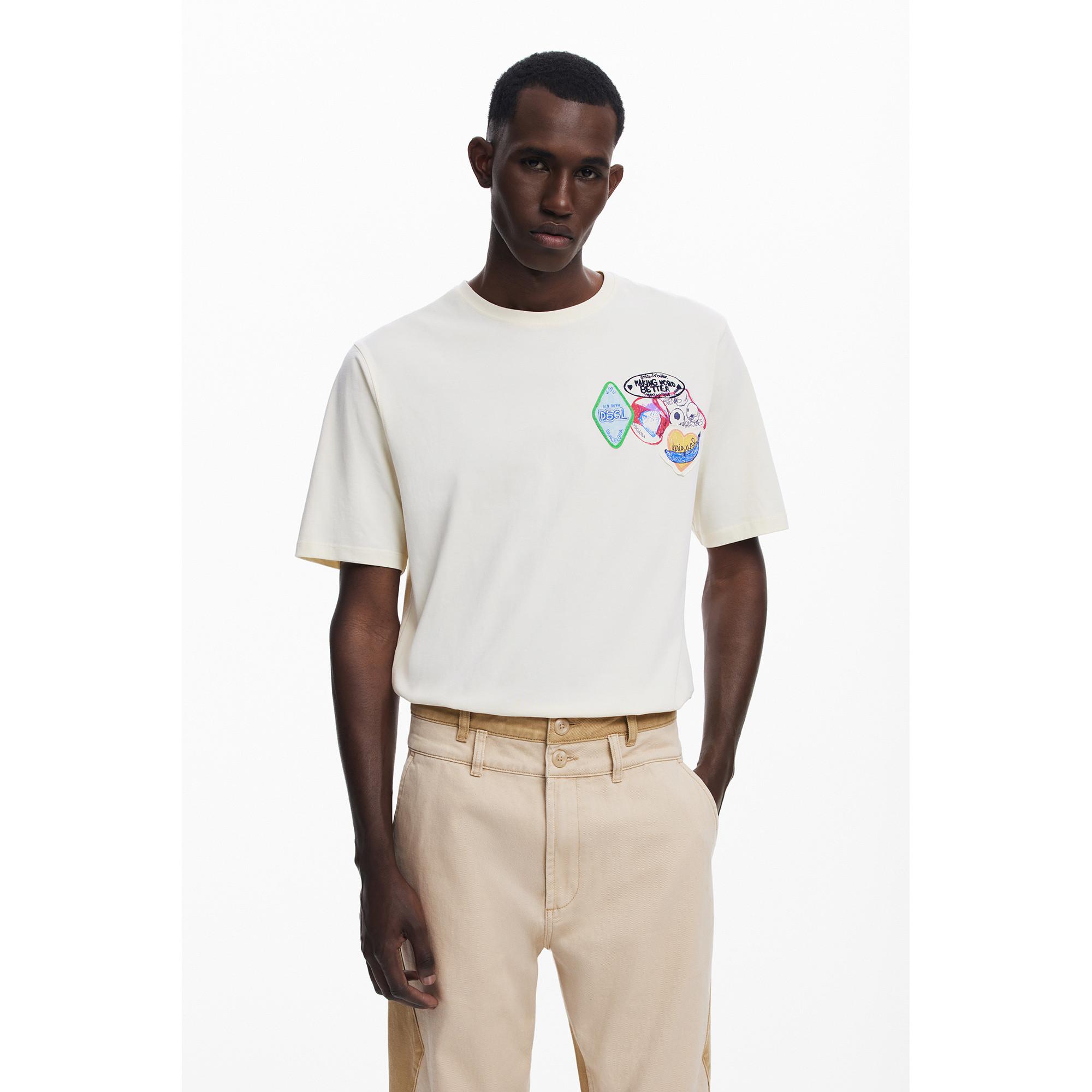 Desigual Two Tone Straight Leg Jeans  