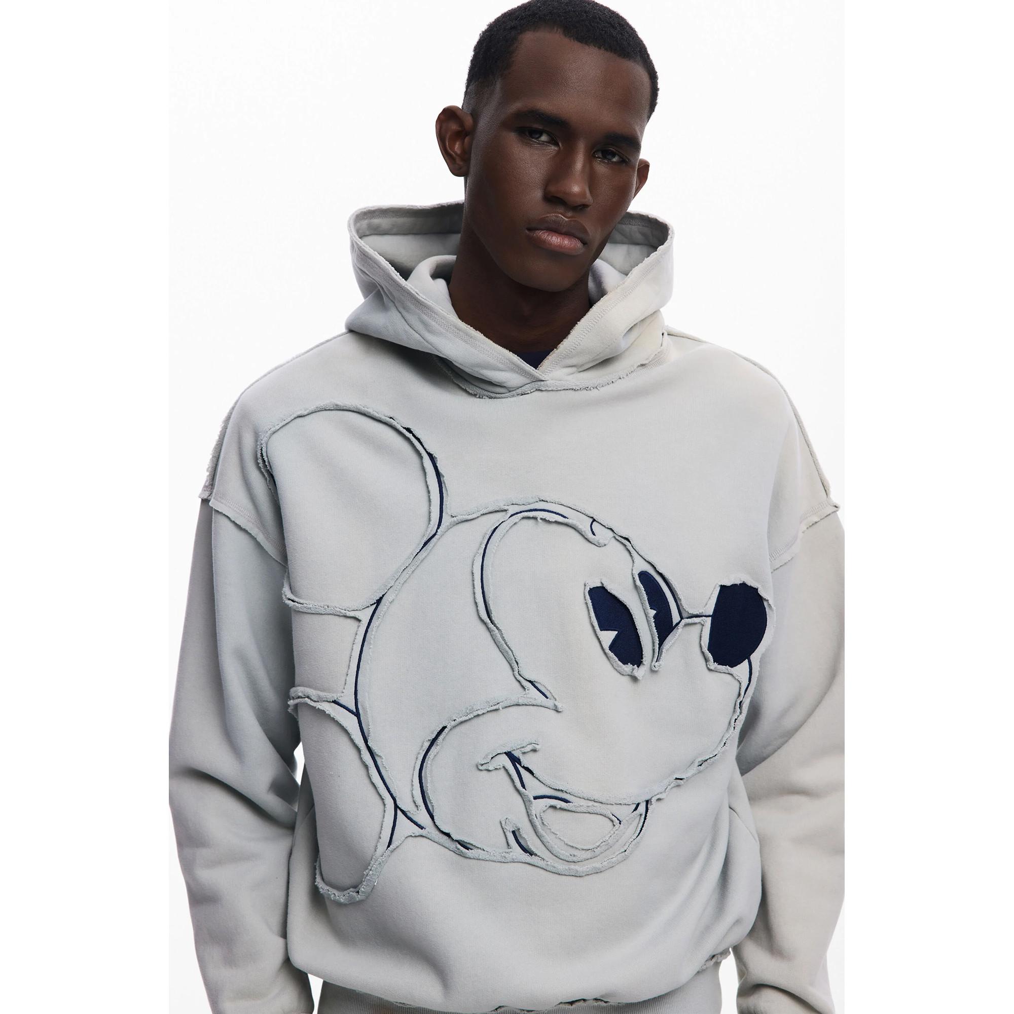 Desigual Mickey Mouse Patchwork Felpa con cappuccio  