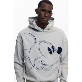 Desigual Mickey Mouse Patchwork Felpa con cappuccio  