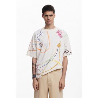 Desigual T-Shirt mit abstraktem Print  