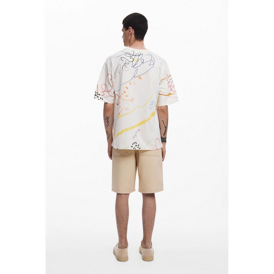 Desigual T-Shirt Arty Print Coupe Regular  